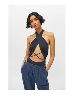 •NEW•OUT FROM UNDER Black Bodysuit